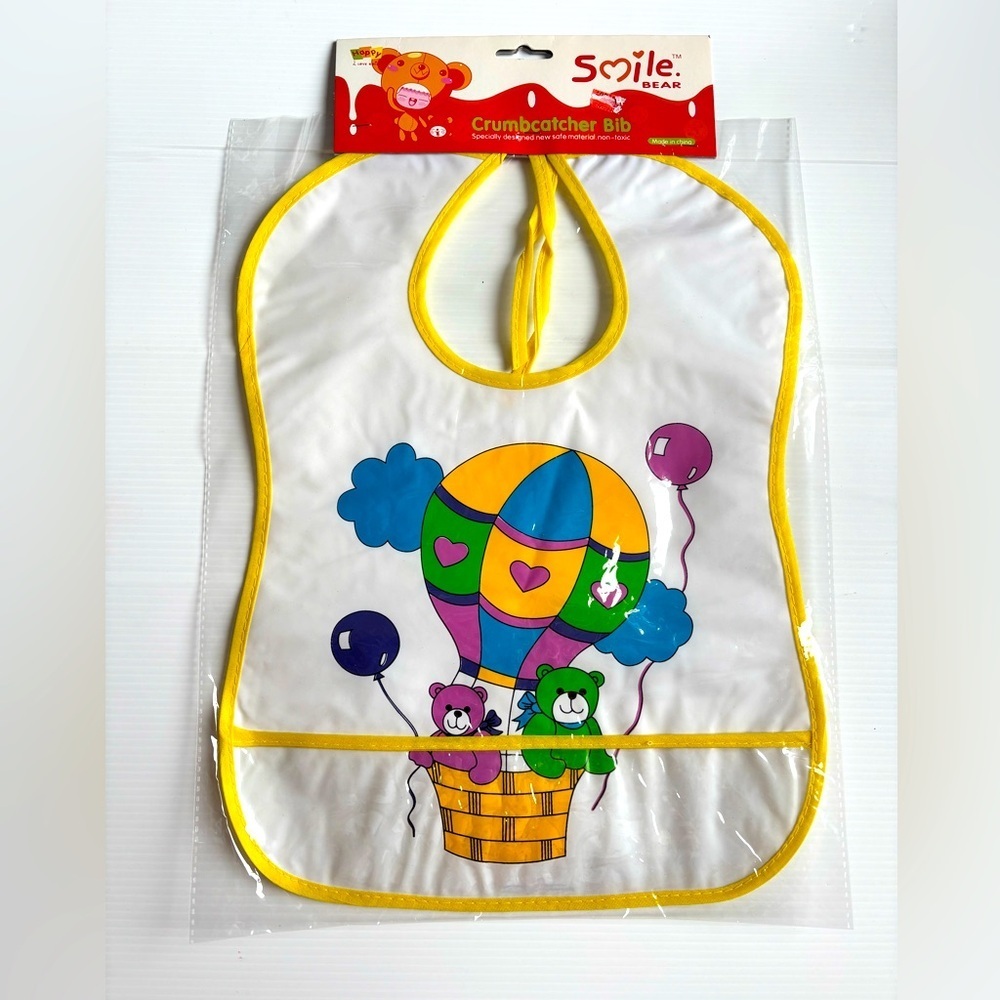 Happy Care Vintage Kids Bibs with Pockets New